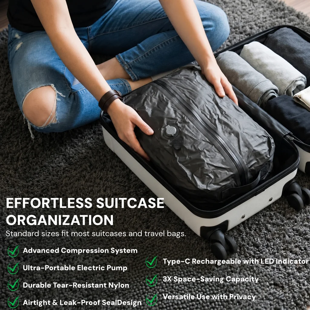 Vacuum Compression Storage Bag - огляд і ціна Travel Accessories Organizer Bag