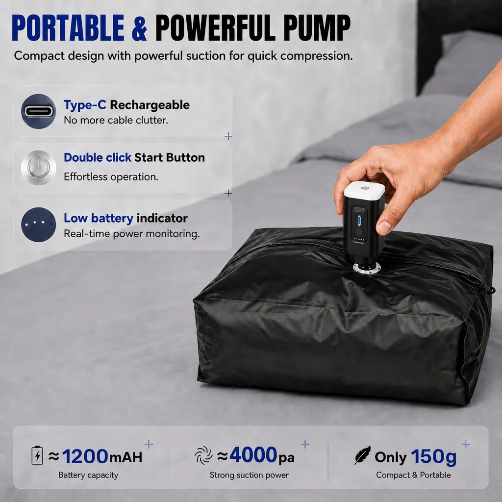Vacuum Compression Storage Bag - огляд і ціна Travel Accessories Organizer Bag